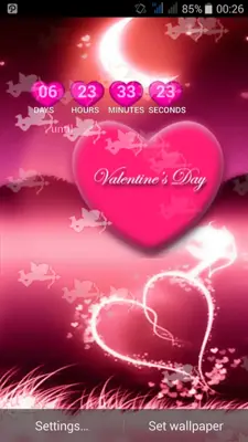 Valentine Countdown android App screenshot 1